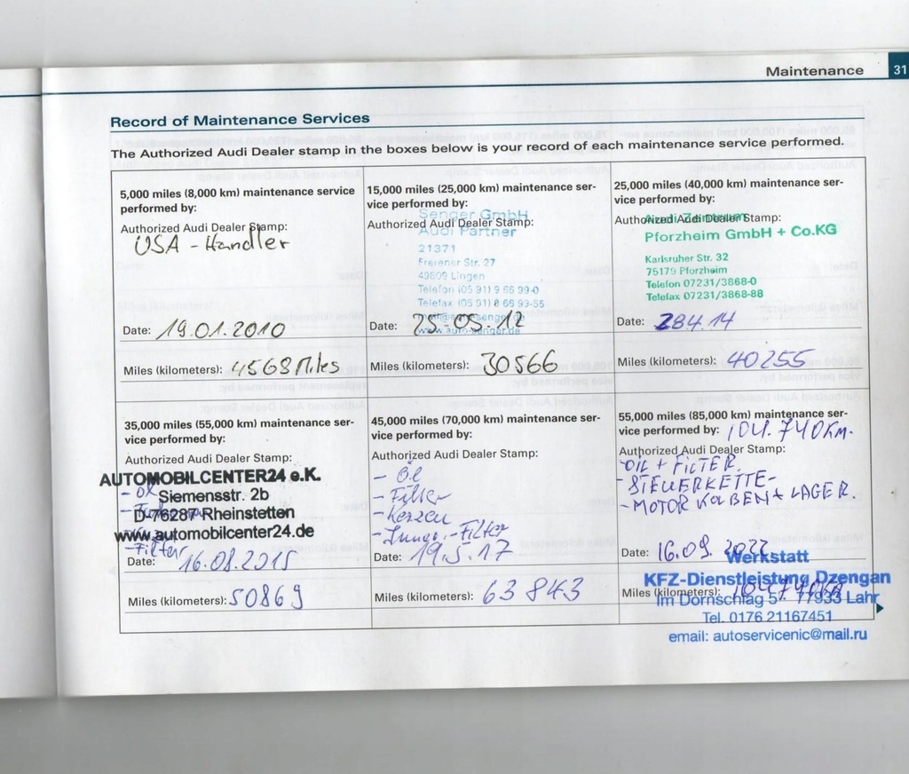 AUDI A4 B8 RAFT BAGAJ SPATE EUROPA 8K5863411AC SEDAN Product image