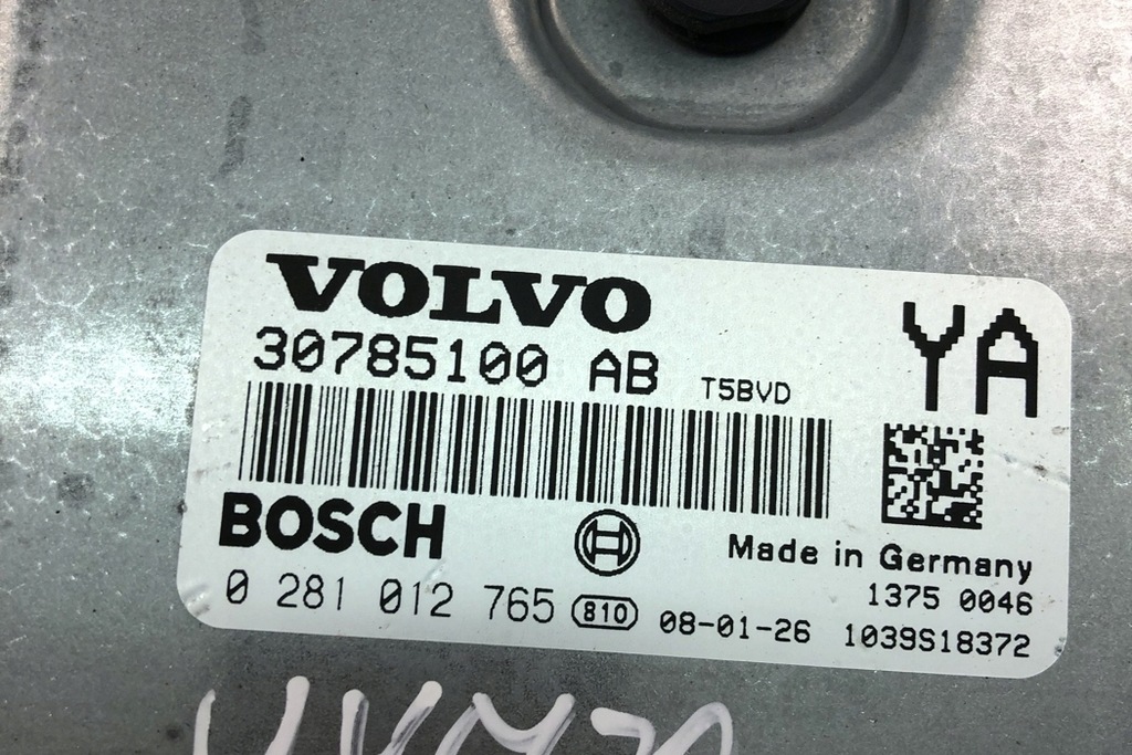 ECU Volvo V70 III (BW) 30785100 AB 2009 Unitatea de control a motorului 2009 Product image