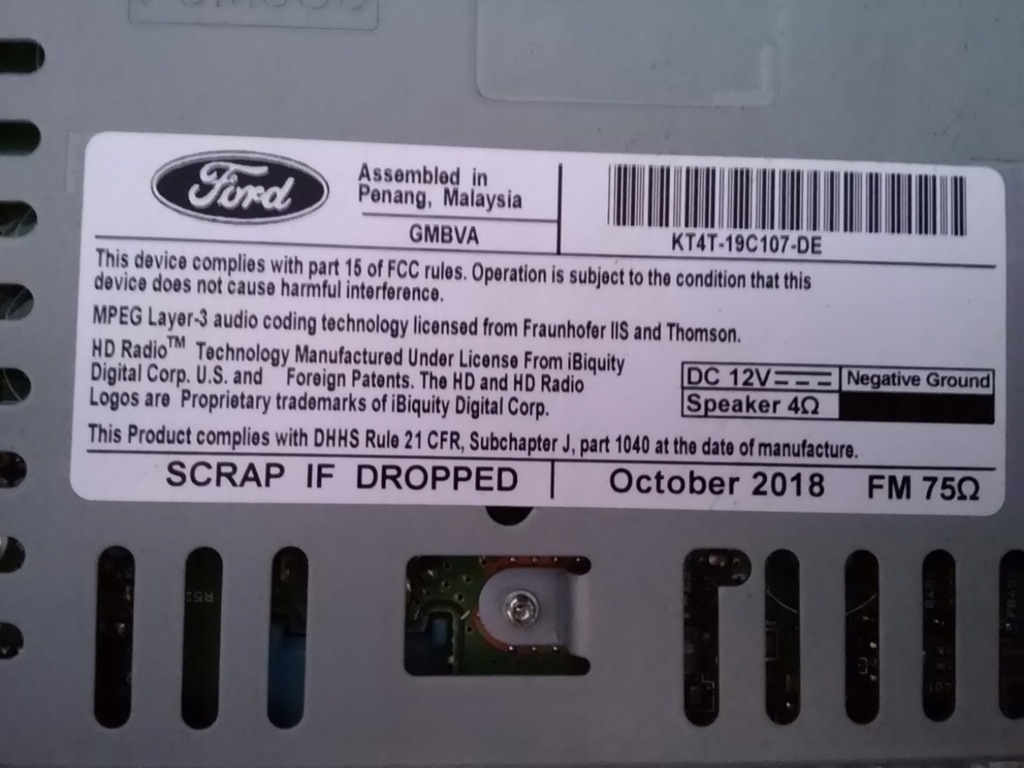 radio titan ST cu CD ford Edge mk2 Fusion lift sport SUA Product image