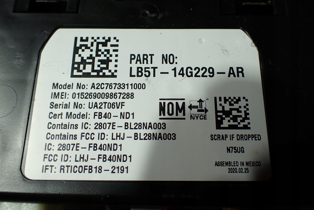 Modul telematic TCU Ford Explorer 2020- Product image