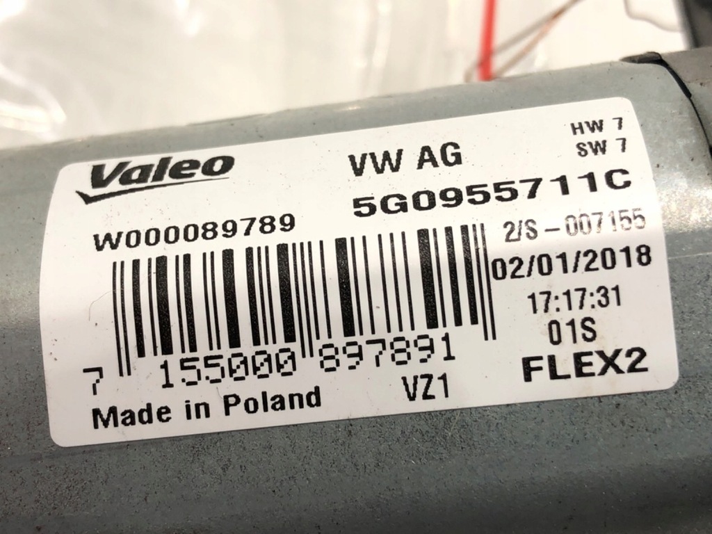 MOTOR ȘTERGĂTOR SPATE VW POLO VI 5G0955711C MOTOR Hatchback Product image