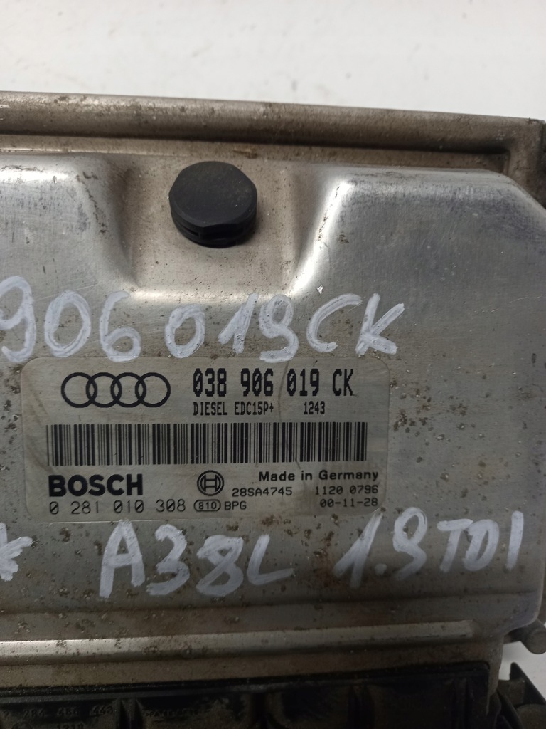 CONTROLLER DE MOTOR AUDI A3 8L 1.9 TDI 038906019CK Product image