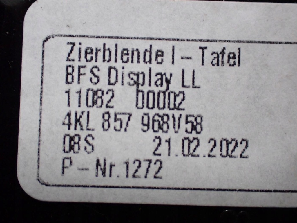 Consola decorat de decor decorat pentru birou Europa 4KL857968 Audi E-Tron 4Ke 22R Product image