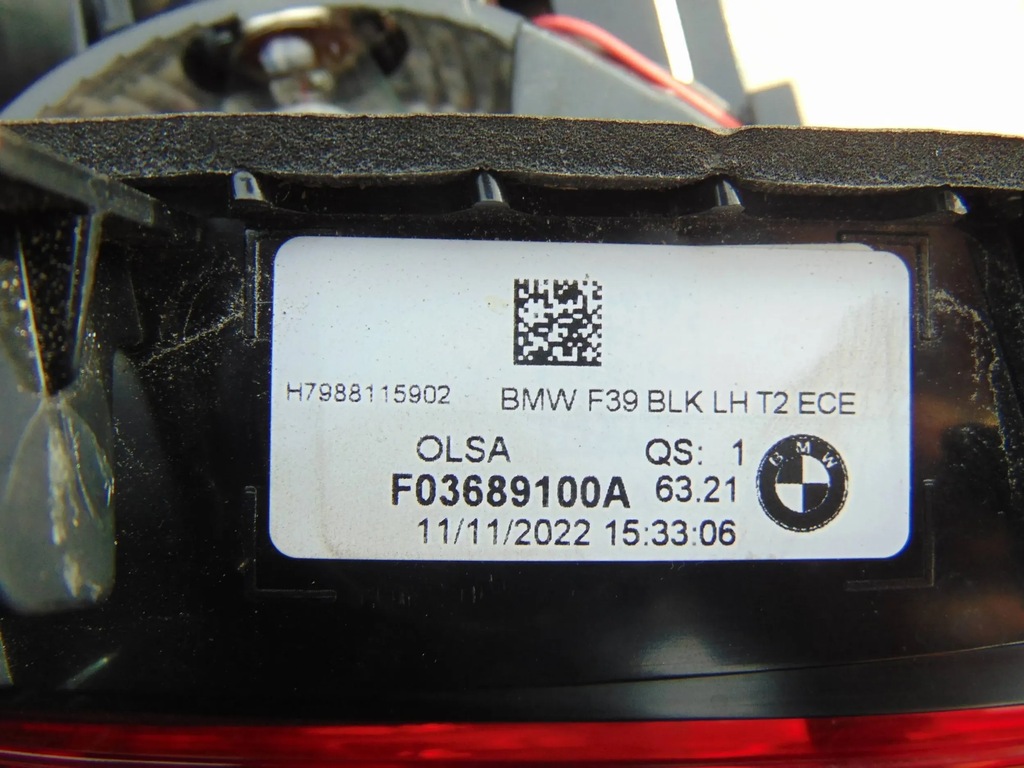 LAMPĂ SPATE BMW X2 F39 STÂNGĂ ÎN CLAPETA 9881159 Product image
