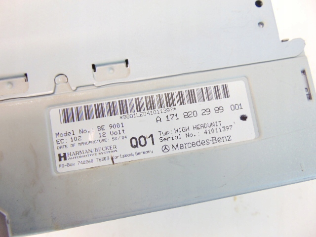 RADIO CD NAVIGARE NAVI GPS A1718202989 MERCEDES slk R171 Product image