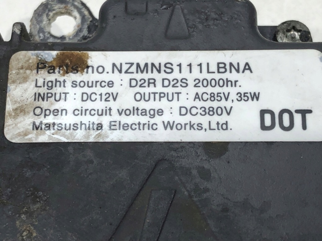 CONVERTOR XENON NISSAN MURANO Z50 NZMNS111LBNA 02-09 Product image