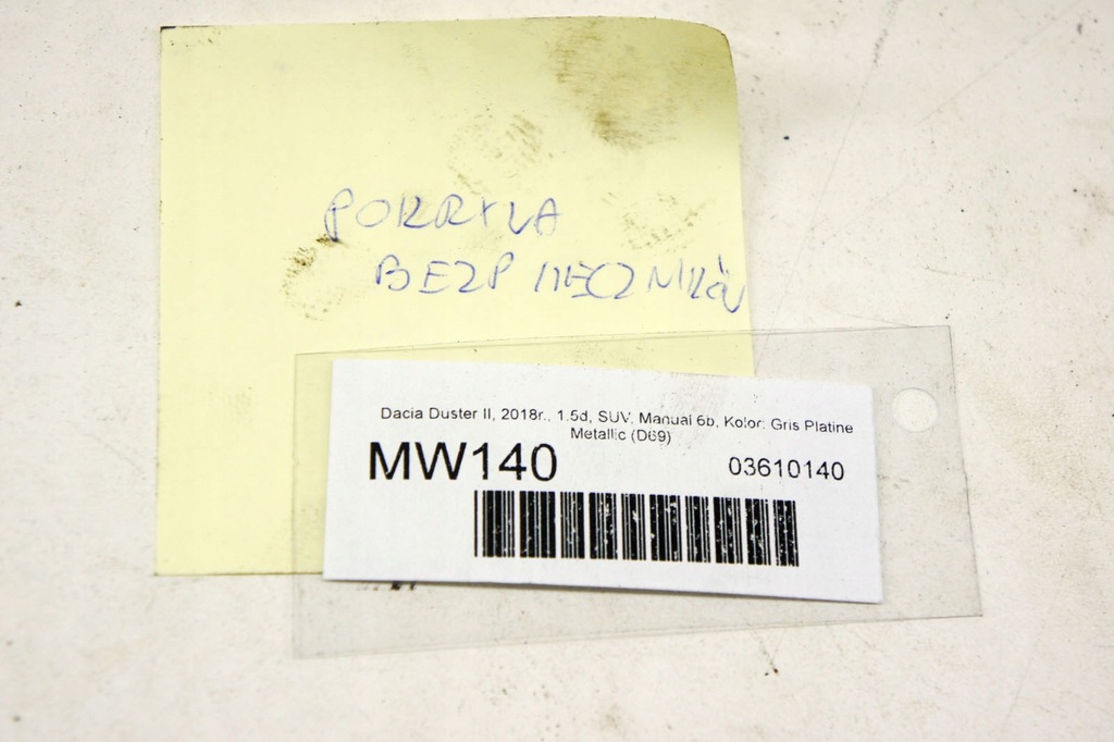 MW140 Dacia Duster II 1.5d Capac Siguranta Product image