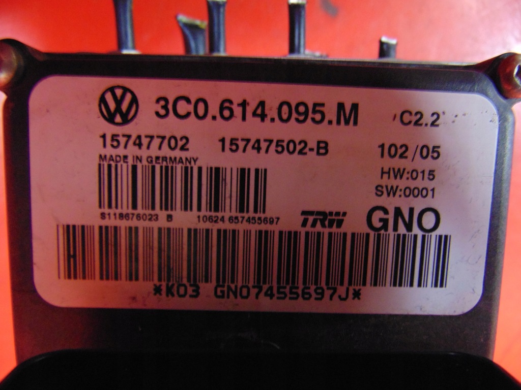 VW PASSAT B6 3C ABS POMPA FRANA 3C0614095M Product image