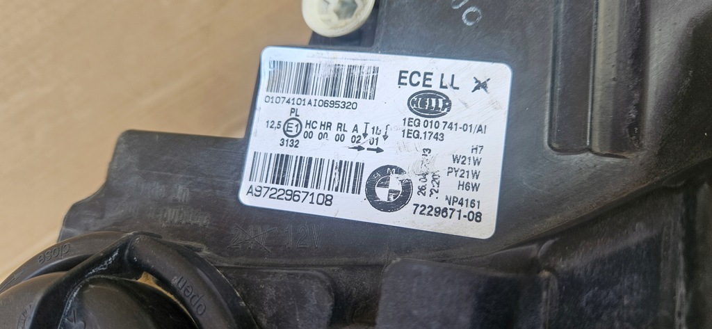 BMW 1 F20 F21 H7 Stânga Regular Europa 7229671-08 HELLA Product image