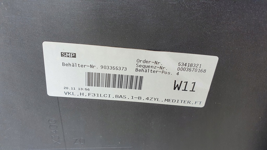 BARA SPATE BMW 3 F31 LCI ESTATE LIFT 15- PDC ORG Product image