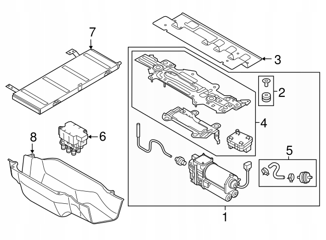 Rezervor aer suspensie AUDI Q5 17^ 80A616203B Product image