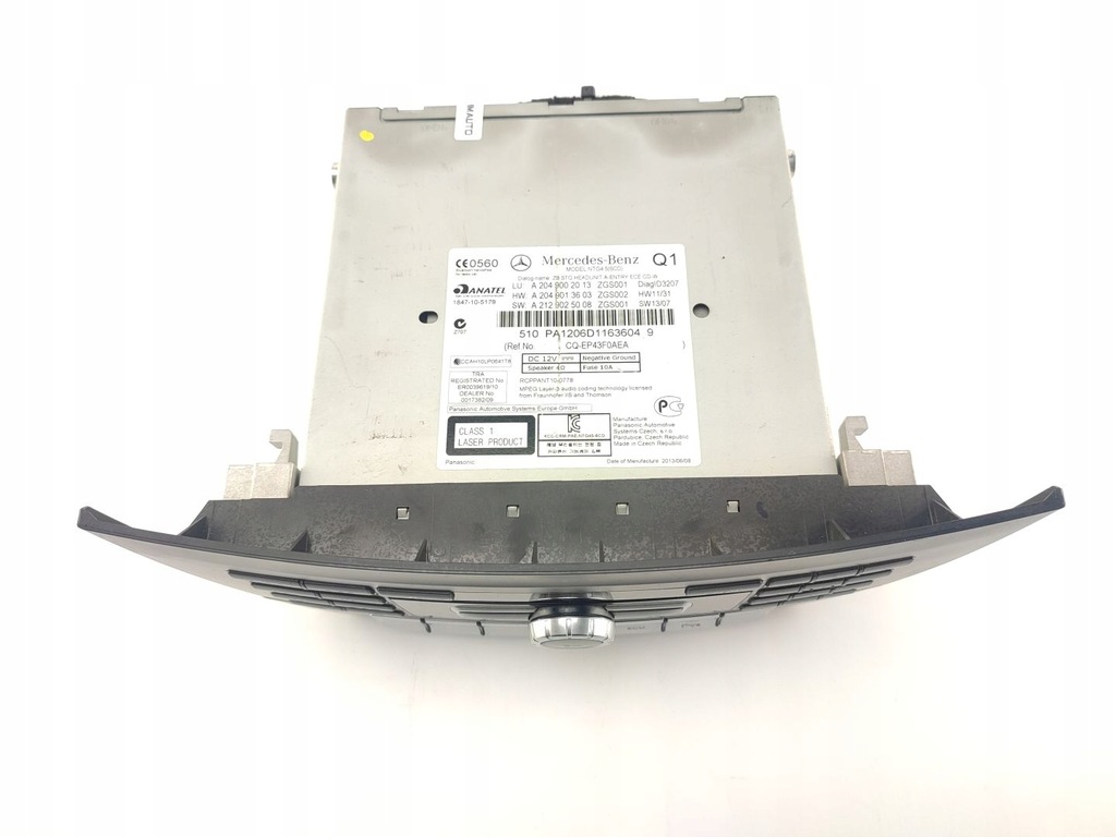 RADIO NAVIGATION MERCEDES C W204 A2049002013 A2049013603 A2129025008 Product image