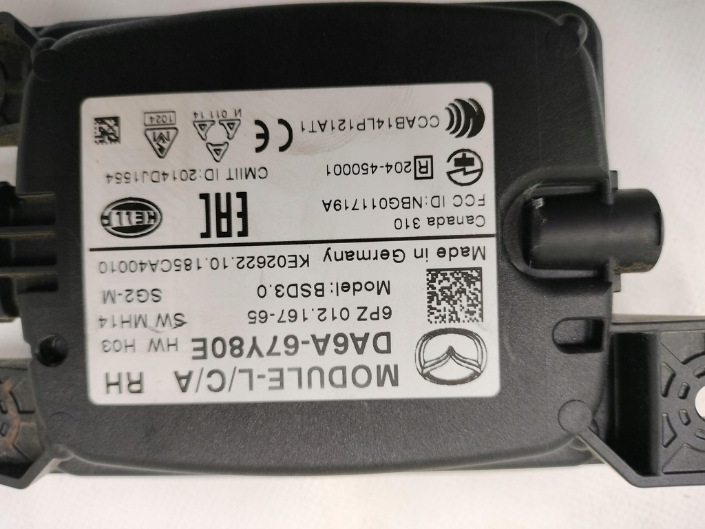 SENSOR DE DISTANTA RADAR DREAPTA SPATE MAZDA 2 III 19 Product image