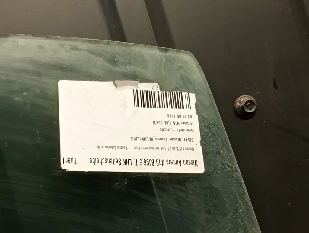 Fereastra din spate stânga Nissan Almera N15 95-00 Product image