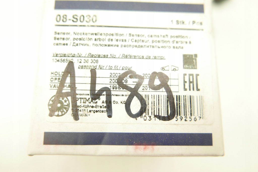 Astra G 1.6 Meriva A 1.6 1236308 10456592 Senzor de senzor al arborelui cu came Product image