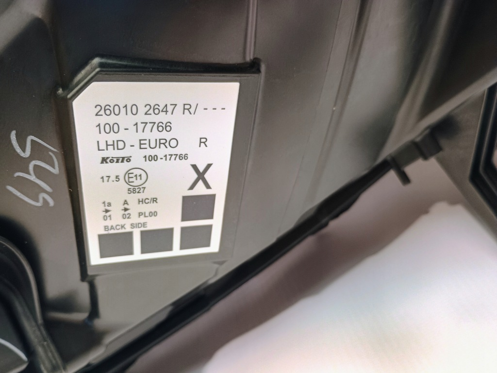 Renault Kangoo II III LIFT 13-20 LAMP FRONT LEGE 260102647R New Origin Product image
