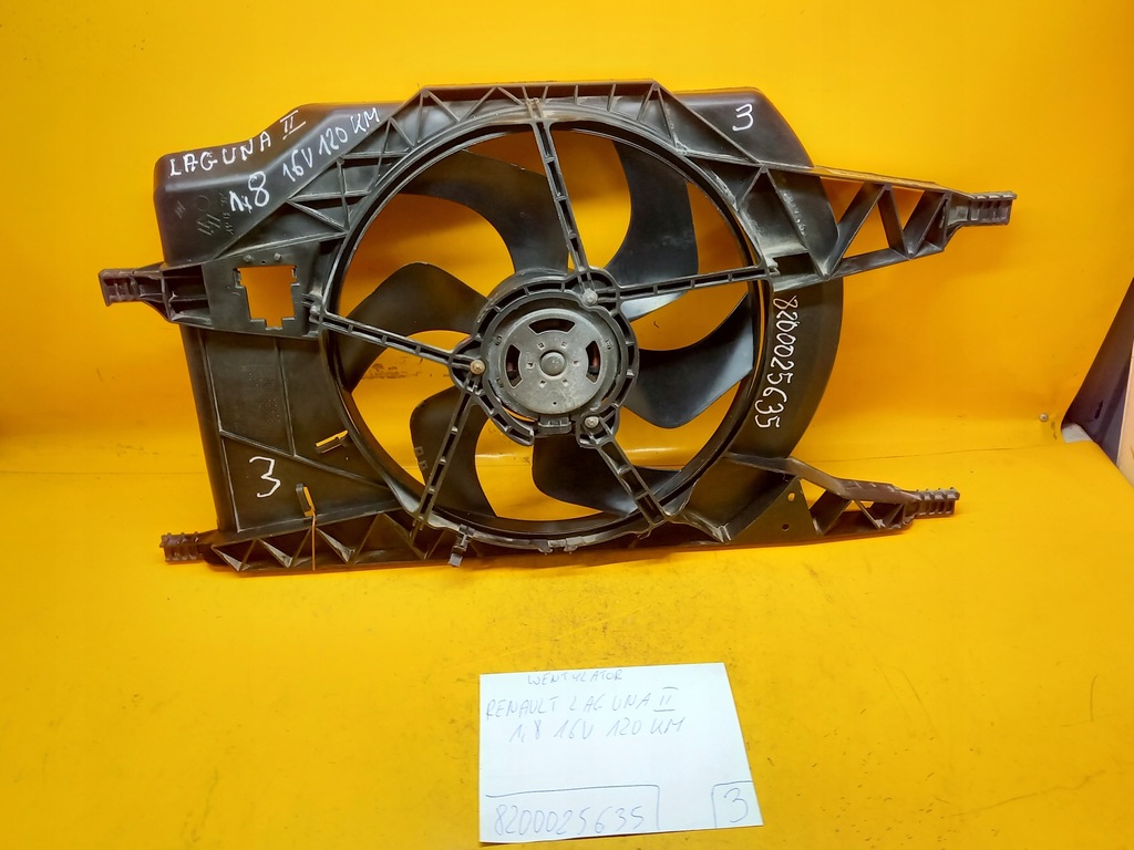 VENTILATOR APA RENAULT LAGUNA II 1.9 DCI 1.8 B 16V 01-07 8200025635. Product image