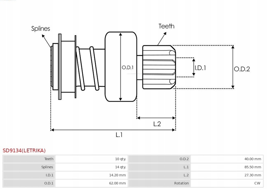 Cutie de viteze AS-PL SD9134 (Letrika) Product image