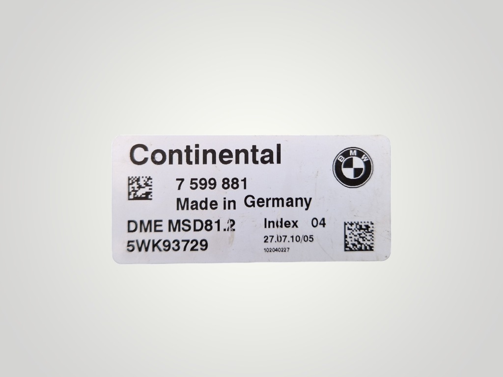 BMW E81 E60 E61 E90 E91 E92 E93 Z4 2.0I N43 B20A Controler de motor computerizat B20A Product image