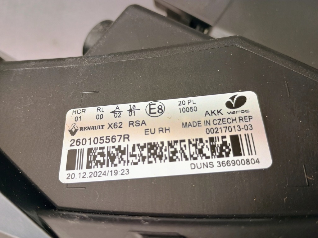 Renault Master IV 4 Lampa obișnuită + LED 19-2601055567 NOU ORIGINAL Product image