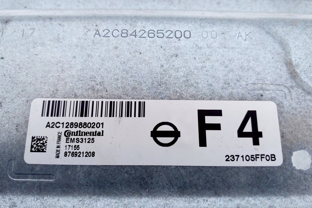 COMPUTER MOTOR NISSAN MICRA V (K14) 2371055F0B 1.0L GASOLINE 52KW 2017 Product image