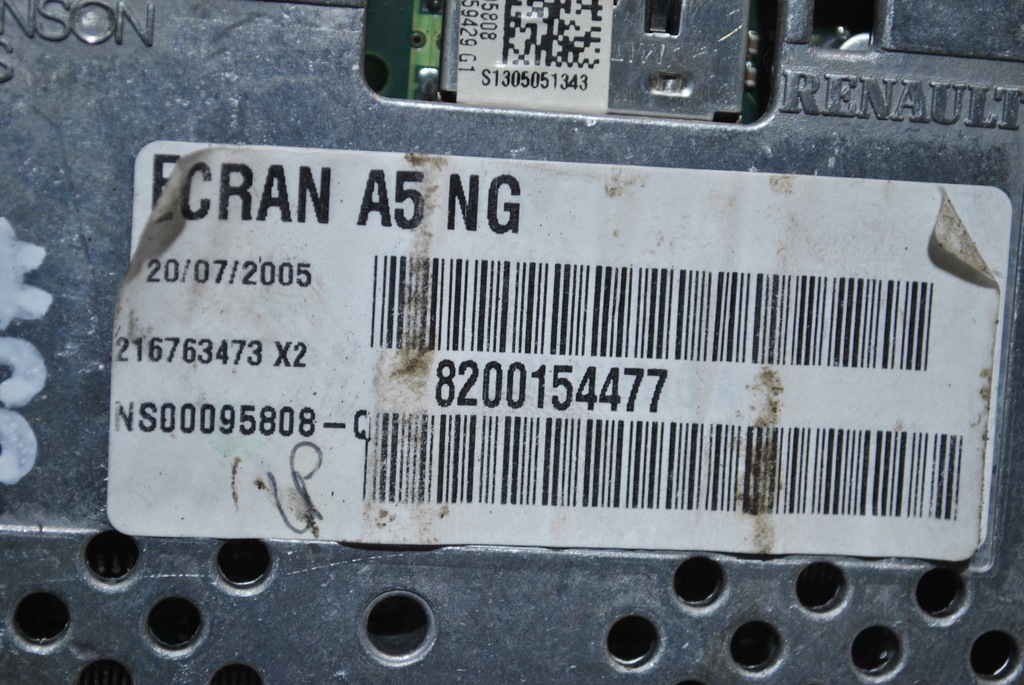 DISPLAY DE NAVIGAȚIE RENAULT ESPACE IV 8200154477 Product image