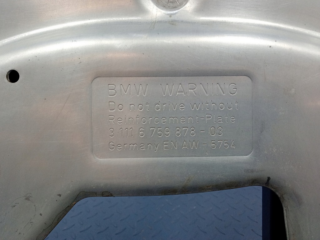 BMW 5 E60 E61 2.5d PLACA RIGIDA MOTOR Product image