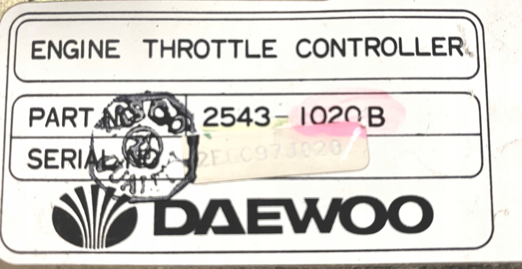 Controler acceleratie DAEWOO DOOSAN 2543-1020B Product image