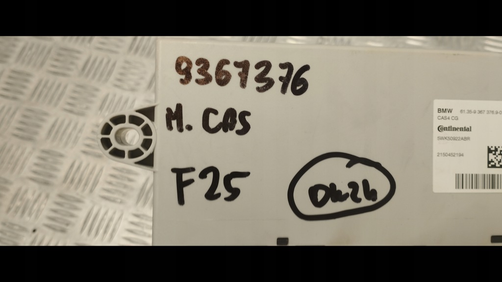 BMW F10 F11 F25 MODUL CONTROLLER CAS CAS4 9367376 Product image