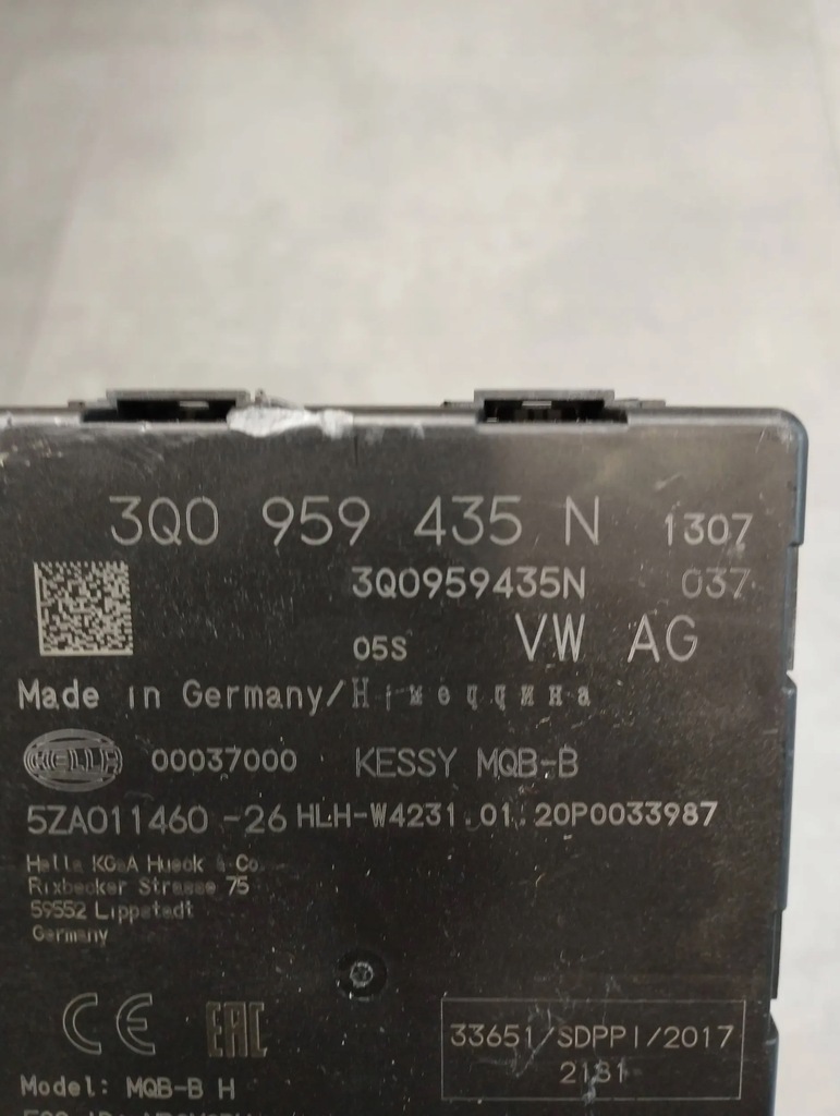 Audi Q3 F3 83A MODUL KESSY 3Q0959435N Product image
