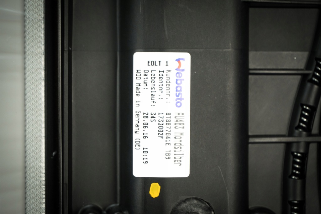 Trapă Audi A5 S5 Spb 8T8 8T8877041E TB9 Product image