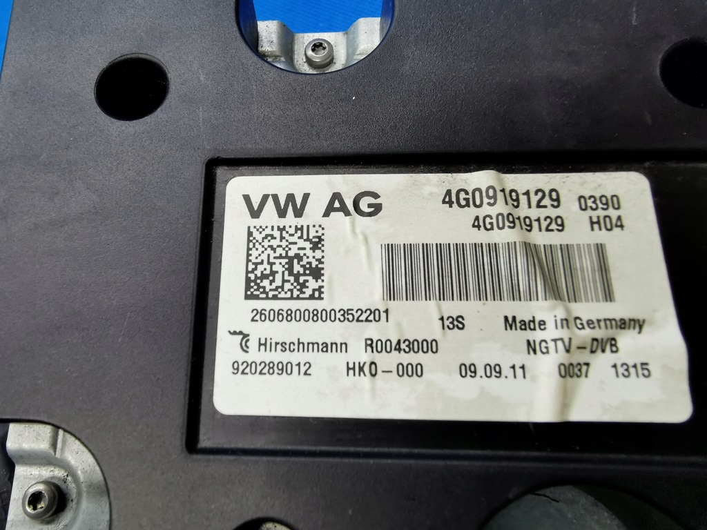 TUNER TV AUDI A6 A7 C7 4G A8 D4 4H 4G0919129 Product image