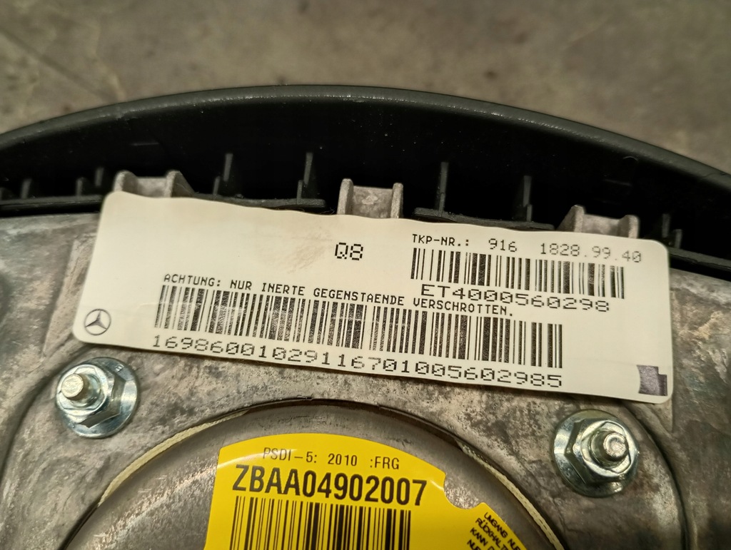 16986001029 Mercedes A W169 Airbag pernă Product image