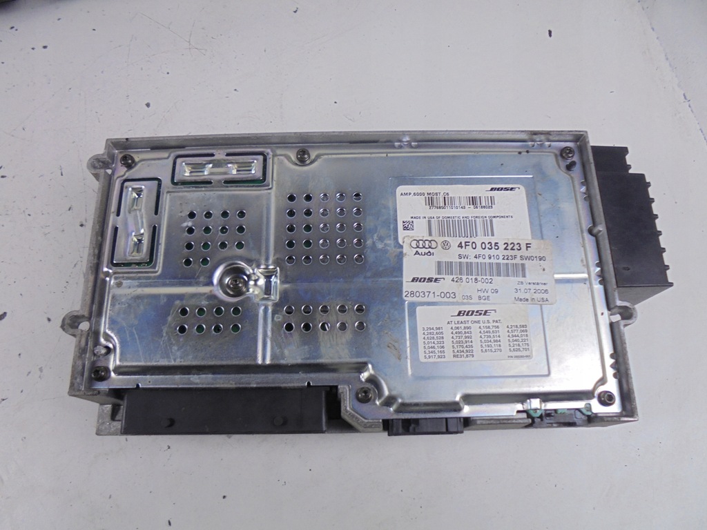 AMPLIFICATOR BOSE BOXER 4F0035223F AUDI A6 C6 COMBI Product image
