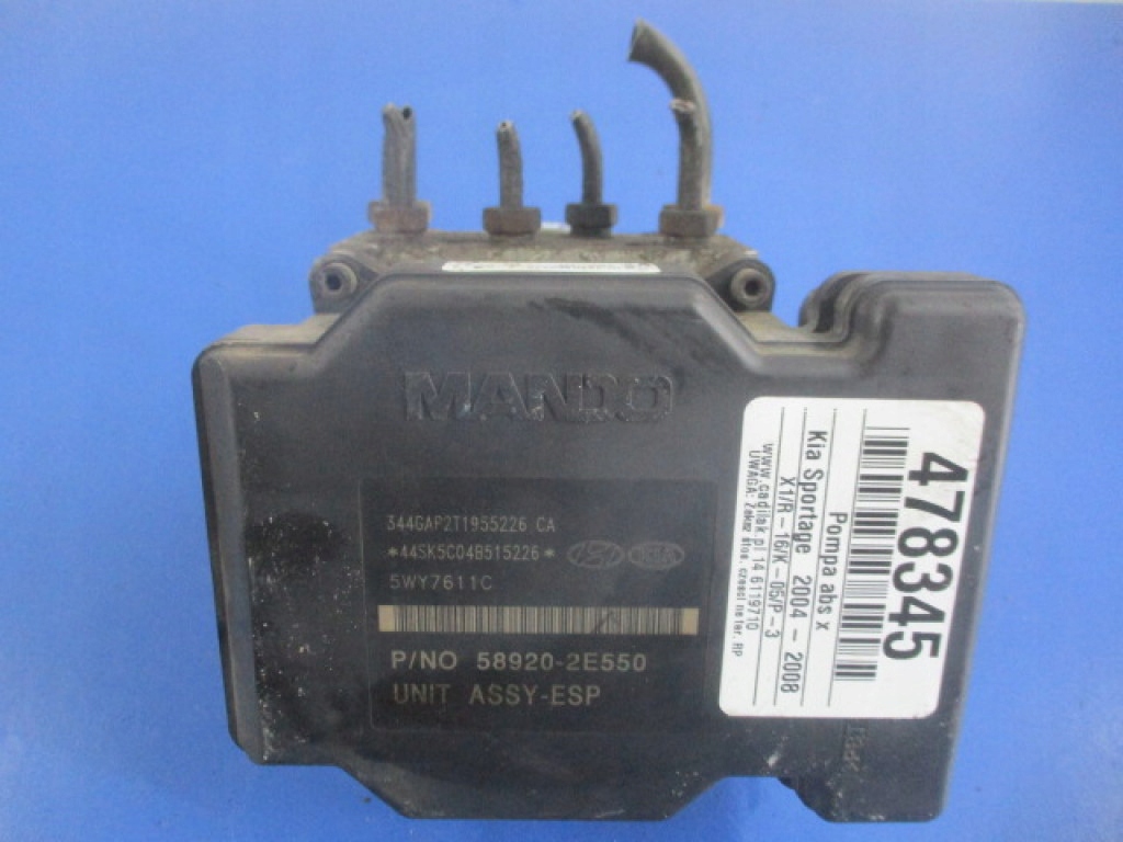 Kia Sportage II 2.0 Pump ABS 58920-2E550 MANDO 5WY7611C Controller Product image