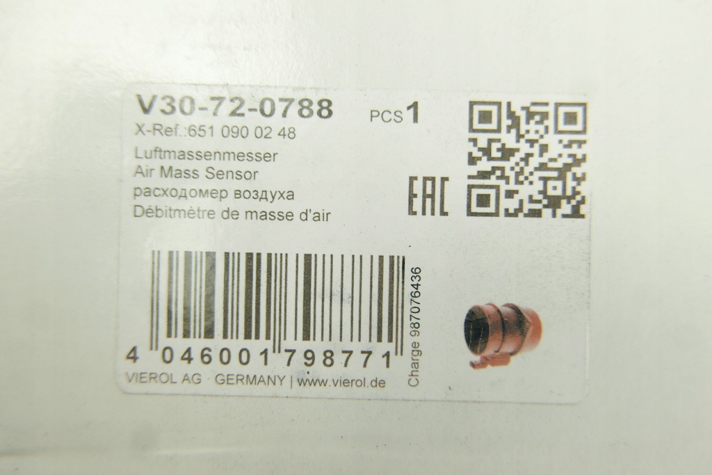Vemo Mercedes A6510900248 Flux de flux Product image