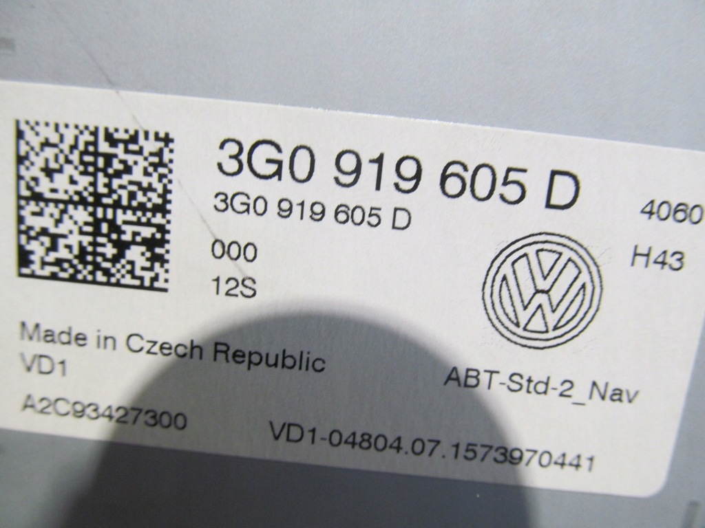 VW PASSAT 14-20 PANOU RADIO NAVIGATION ECRAN C401 Product image
