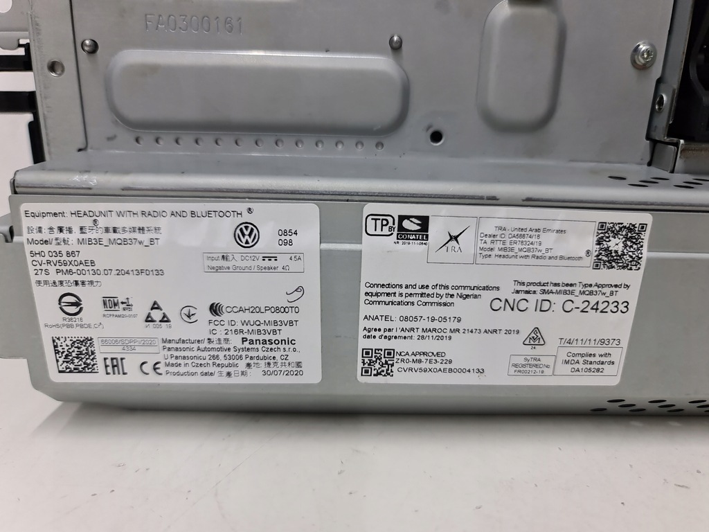 ECRAN RADIO VW GOLF 8 VIII 5H0035867 Product image