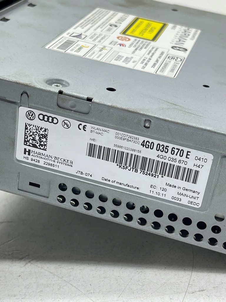 Modul cititor AUDI A6 C7 multimedia NAVI MMI NAVIGARE LEGAL! Product image