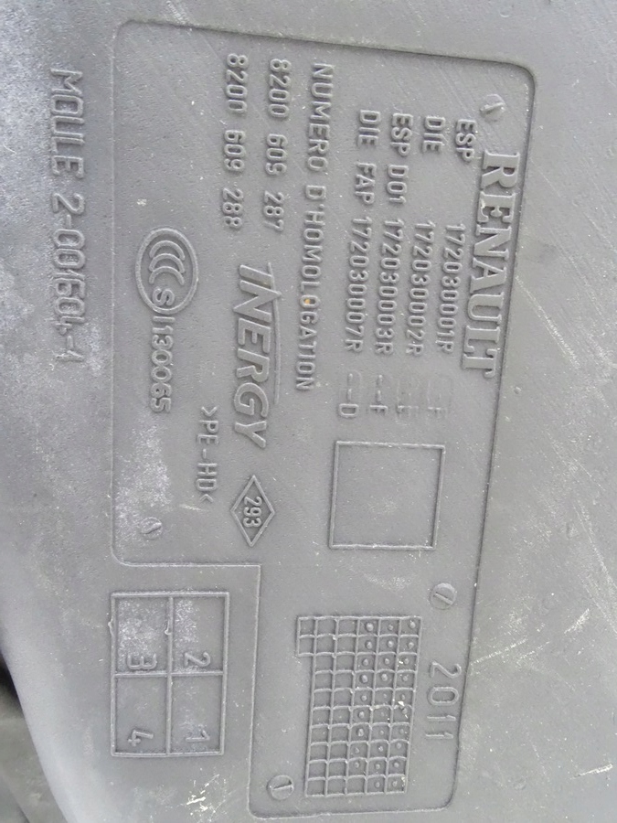 RENAULT LAGUNA III 07-15 REZERVOR DIESEL 8200609287 8200609288 Product image