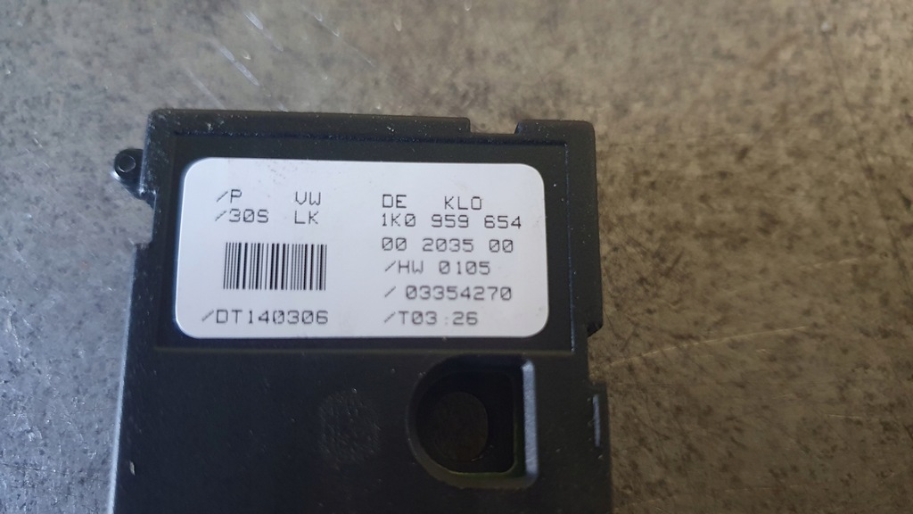 SEAT SKODA VW - MODUL UNG DE VIRAȚIE 1K0959654 Product image