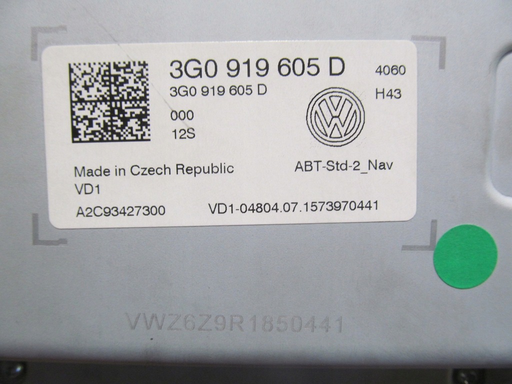 VW PASSAT 14-20 PANOU RADIO NAVIGATION ECRAN C401 Product image