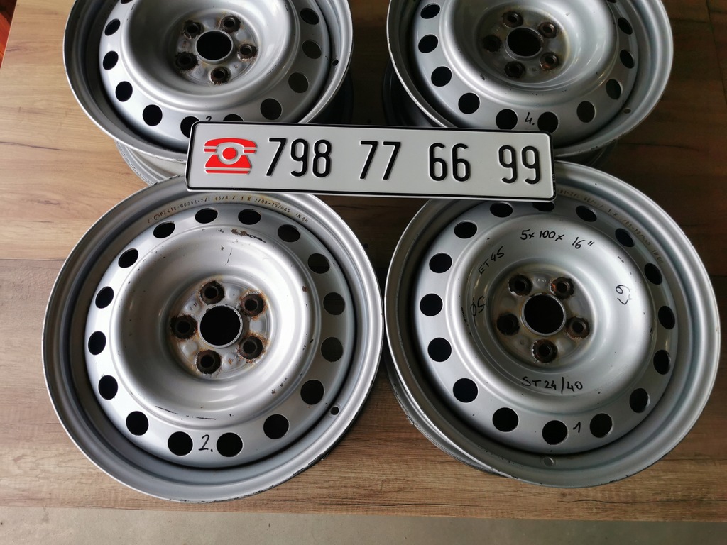 TOYOTA PRIUS AVENSIS T25 5x100 16" 6J ET 45 ORIGINAL! OE! PZ419G0691 ZA Product image