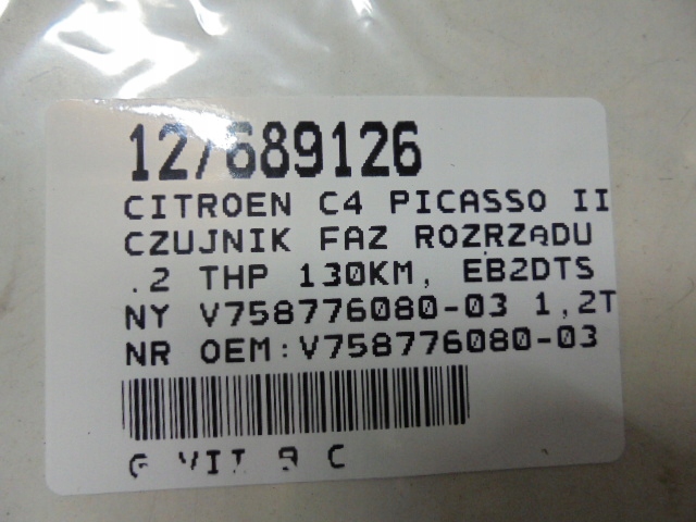 CITROEN C4 PICASSO II SENSOR DE FAZ ARBORE cu came V758776080-03 1.2THP Product image