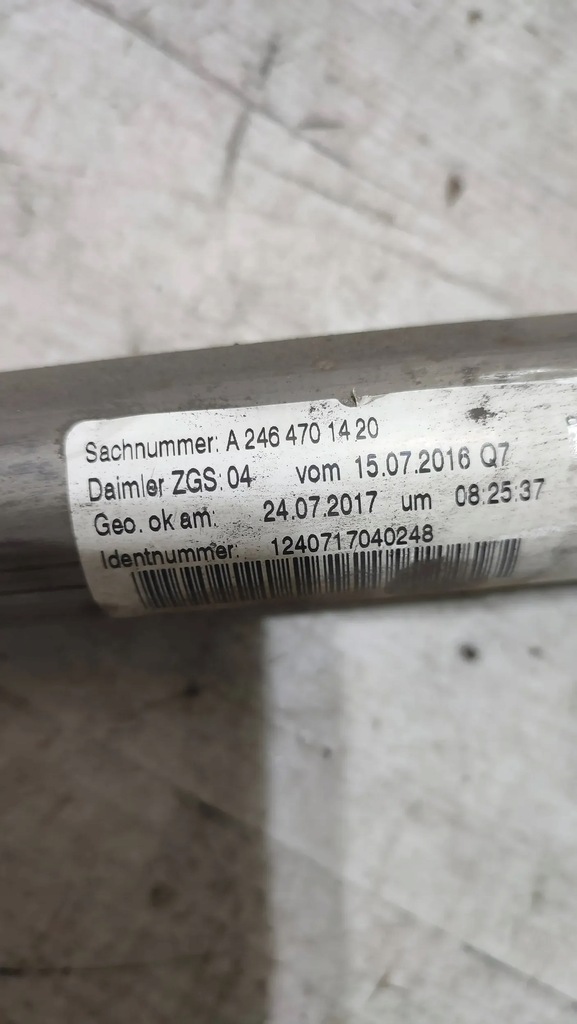 Conducta de umplere combustibil Mercedes-Benz A W176 2017 Product image