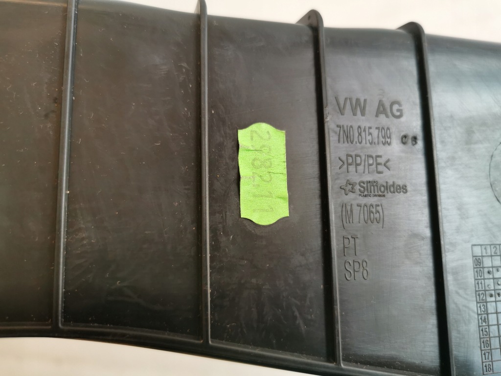 VW SHARAN 09-12 TUNEL CONDUCT AER 7N0815799 Product image