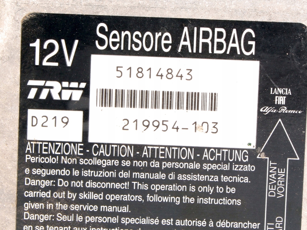 MODUL SENSOR AIRBAG FIAT CROMA II Product image