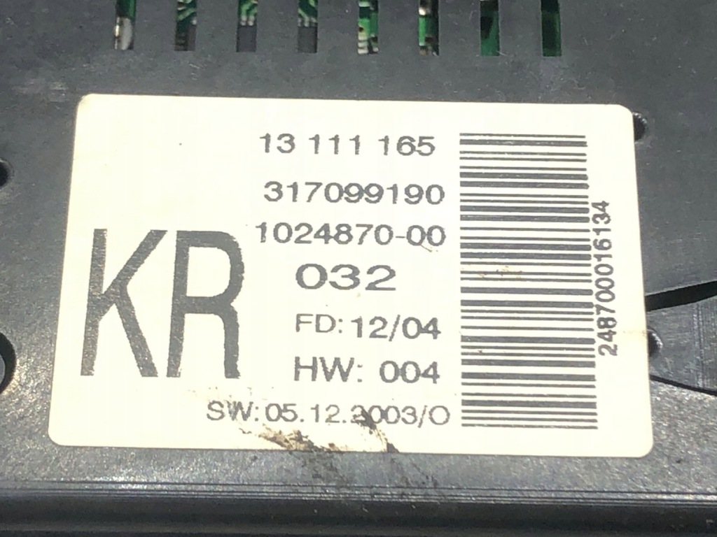 VISOR OPEL ASTRA H 13111165 04-14 Product image