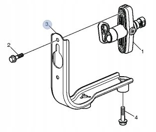 SUPORT DE MONTARE HEBEL PENTRU COMMUTATOR DE CURENT VOLVO FH4 FH5 21408645 B-B Product image