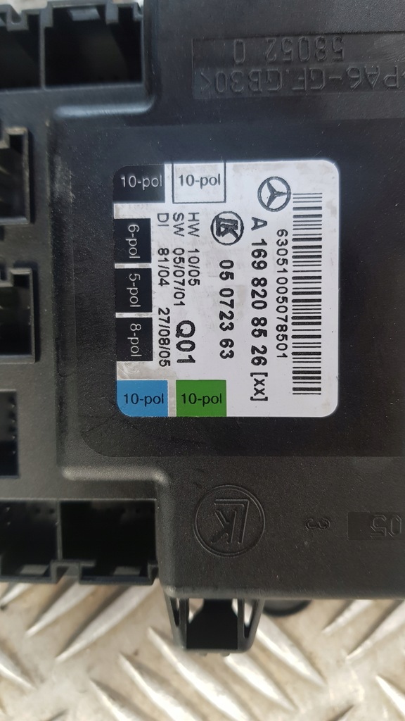 CONTROLLER DE COMPUTER MERCEDES CLASA B W245 STÂNGA SPATE A1698208526 Product image